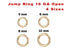 14k Gold Filled Jump Ring 16 GA Open, 4 Sizes, (GF-JR16-O)